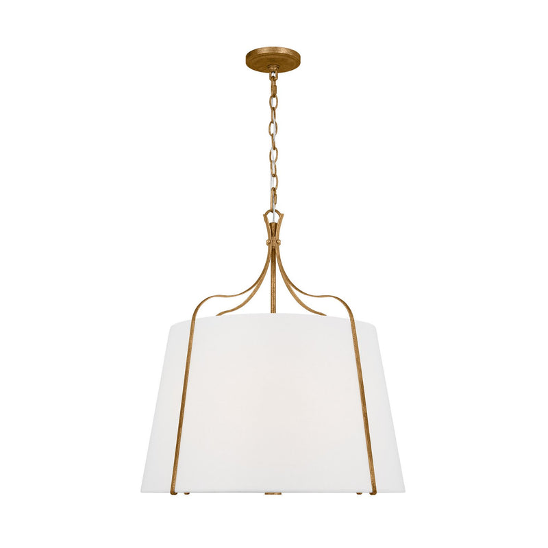 Leander Large 4-Light Pendant in Antique Gild