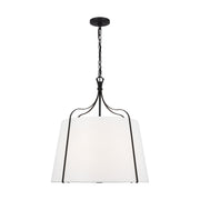 Leander Large 4-Light Pendant in Smith Steel