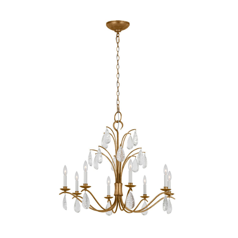 Shannon Large 8-Light Chandelier in Antique Gild