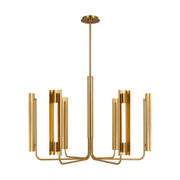 Carson Chandelier in Burnished Brass