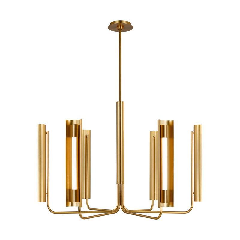 Carson Chandelier in Burnished Brass