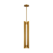 Carson Narrow Lantern Pendant in Burnished Brass