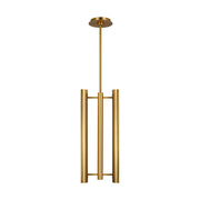 Carson Small Lantern Pendant in Burnished Brass
