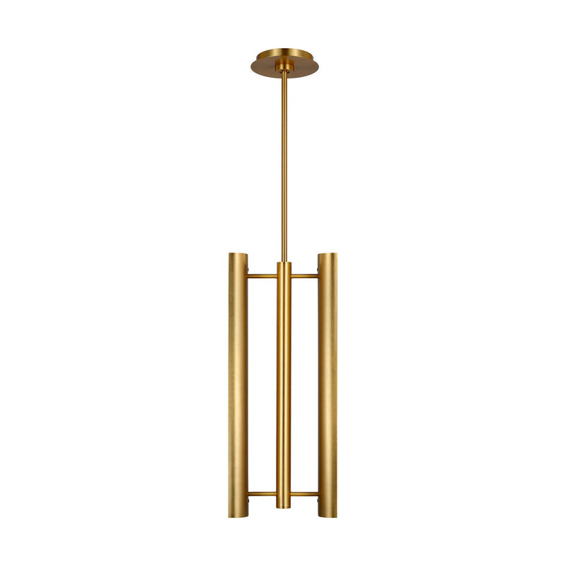 Carson Small Lantern Pendant in Burnished Brass