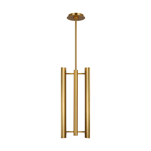 Carson Small Lantern Pendant in Burnished Brass