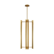 Carson Tall Lantern Pendant in Burnished Brass