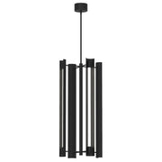 Carson Tall Lantern Pendant in Midnight Black