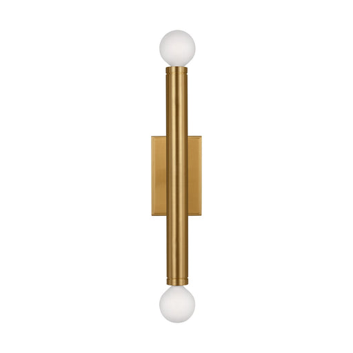 Beckham Modern 2-Light Medium Wall Sconce in Burnished Brass