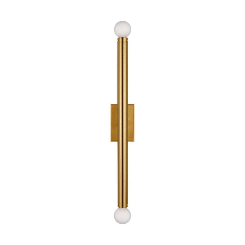 Beckham Modern 2-Light Large Wall Sconce in Burnished Brass