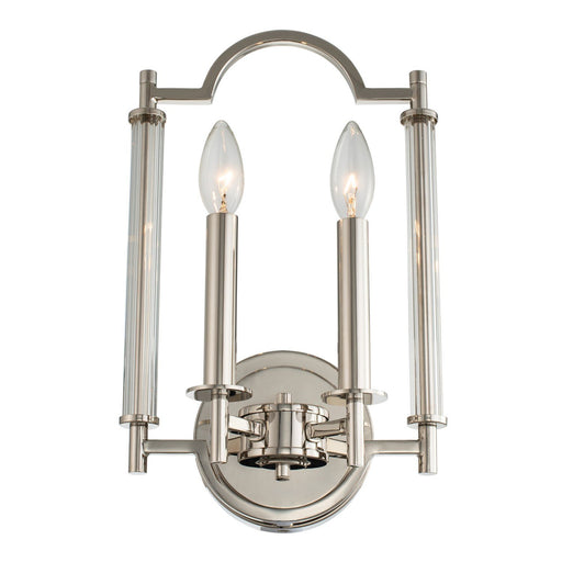 Provence 2-Light Wall Sconce in Polished Nickel