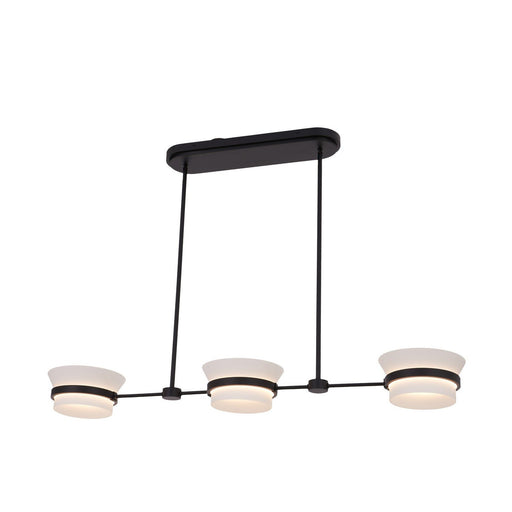 Anel Linear Pendant in Matte Black