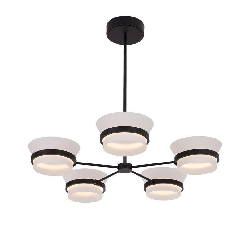 Anel 32" Chandelier in Matte Black