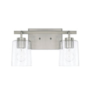 Greyson 2-Light Bath Vanity Light in Brushed Nickel