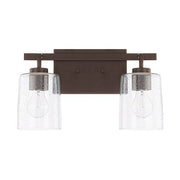 Greyson 2-Light Bath Vanity Light in Bronze