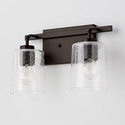 Greyson 2-Light Bath Vanity Light in Bronze