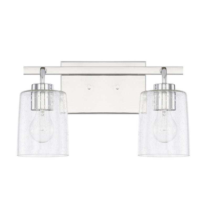 Greyson 2-Light Bath Vanity Light in Chrome