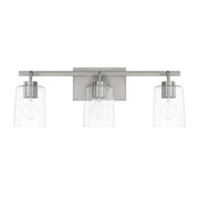 Greyson 3-Light Bath Vanity Light in Brushed Nickel
