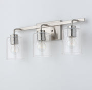 Greyson 3-Light Bath Vanity Light in Brushed Nickel