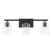Greyson 3-Light Bath Vanity Light in Matte Black
