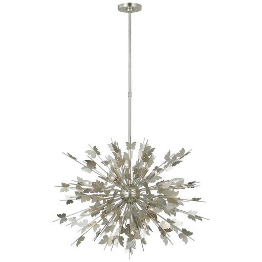 Farfalle Medium 14-Light Pendant in Burnished Silver Leaf