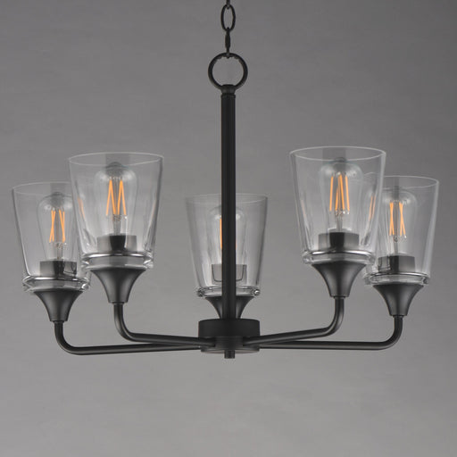 Hudson 5 Light Chandelier in Black