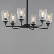 Hudson 6 Light Chandelier in Black