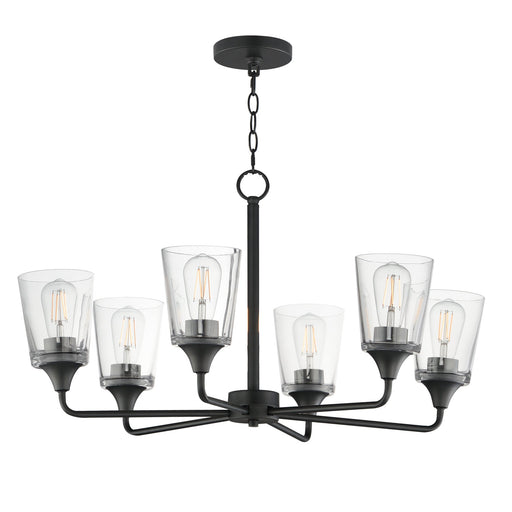 Hudson 6 Light Chandelier in Black