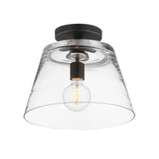Hudson 12" Convertible Pendant in Black