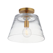 Hudson 12" Convertible Pendant in Natural Aged Brass