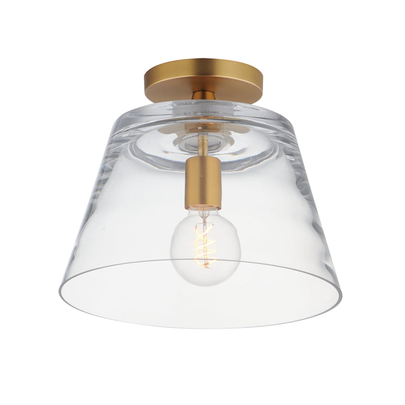 Hudson 12" Convertible Pendant in Natural Aged Brass
