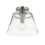Hudson 12" Convertible Pendant in Satin Nickel