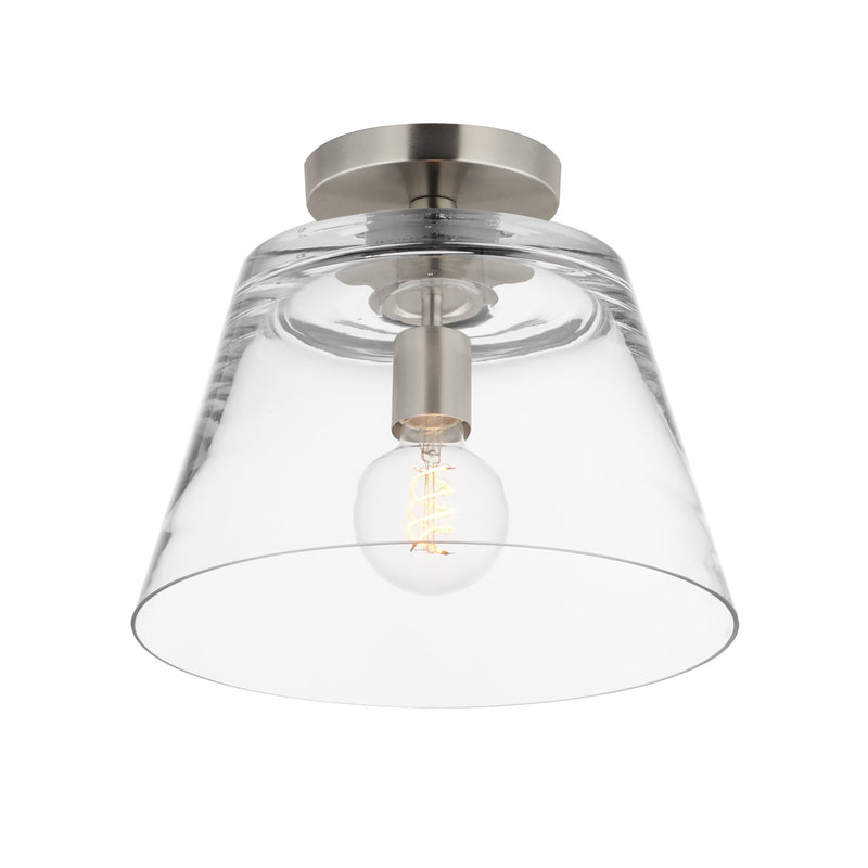 Hudson 12" Convertible Pendant in Satin Nickel