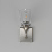 Hudson 1 Light Wall Sconce in Satin Nickel