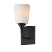 Hudson 1 Light Wall Sconce in Black