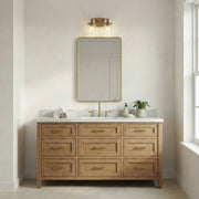 Colton 2-Light Bath Vanity Light in Aged Brass