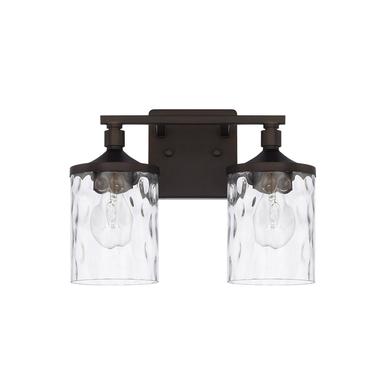 Colton 2-Light Bath Vanity Light in Bronze