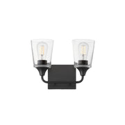 Hudson 2 Light Bath Vanity in Black