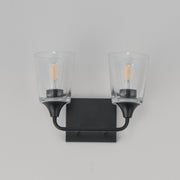 Hudson 2 Light Bath Vanity in Black