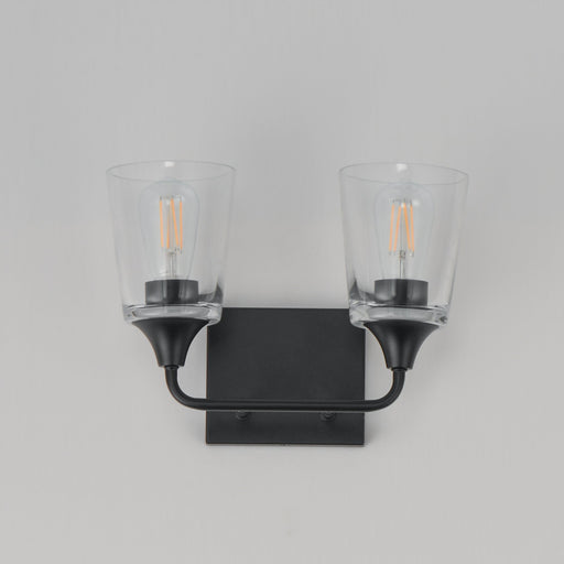Hudson 2 Light Bath Vanity in Black