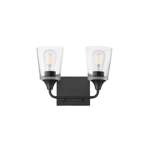 Hudson 2 Light Bath Vanity in Black