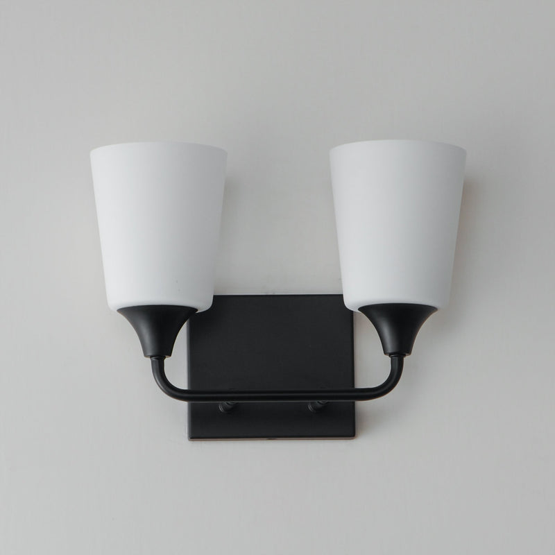 Hudson 2 Light Bath Vanity in Black