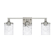 Colton 3-Light Bath Vanity Light in Brushed Nickel