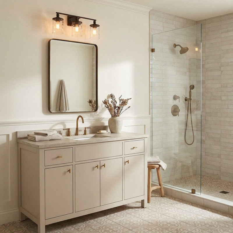 Colton 3-Light Bath Vanity Light in Bronze