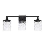 Colton 3-Light Bath Vanity Light in Matte Black