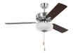 Linden LED 48'' Ceiling Fan in Brushed Steel