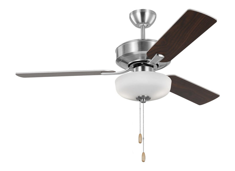 Linden 48" LED Ceiling Fan in Brushed Steel