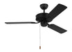 Linden 48'' Ceiling Fan in Midnight Black