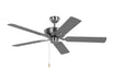 Linden 52'' Ceiling Fan in Brushed Steel