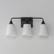 Hudson 3 Light Bath Vanity in Black