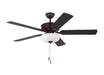 Linden DC LED 52'' Ceiling Fan in Bronze